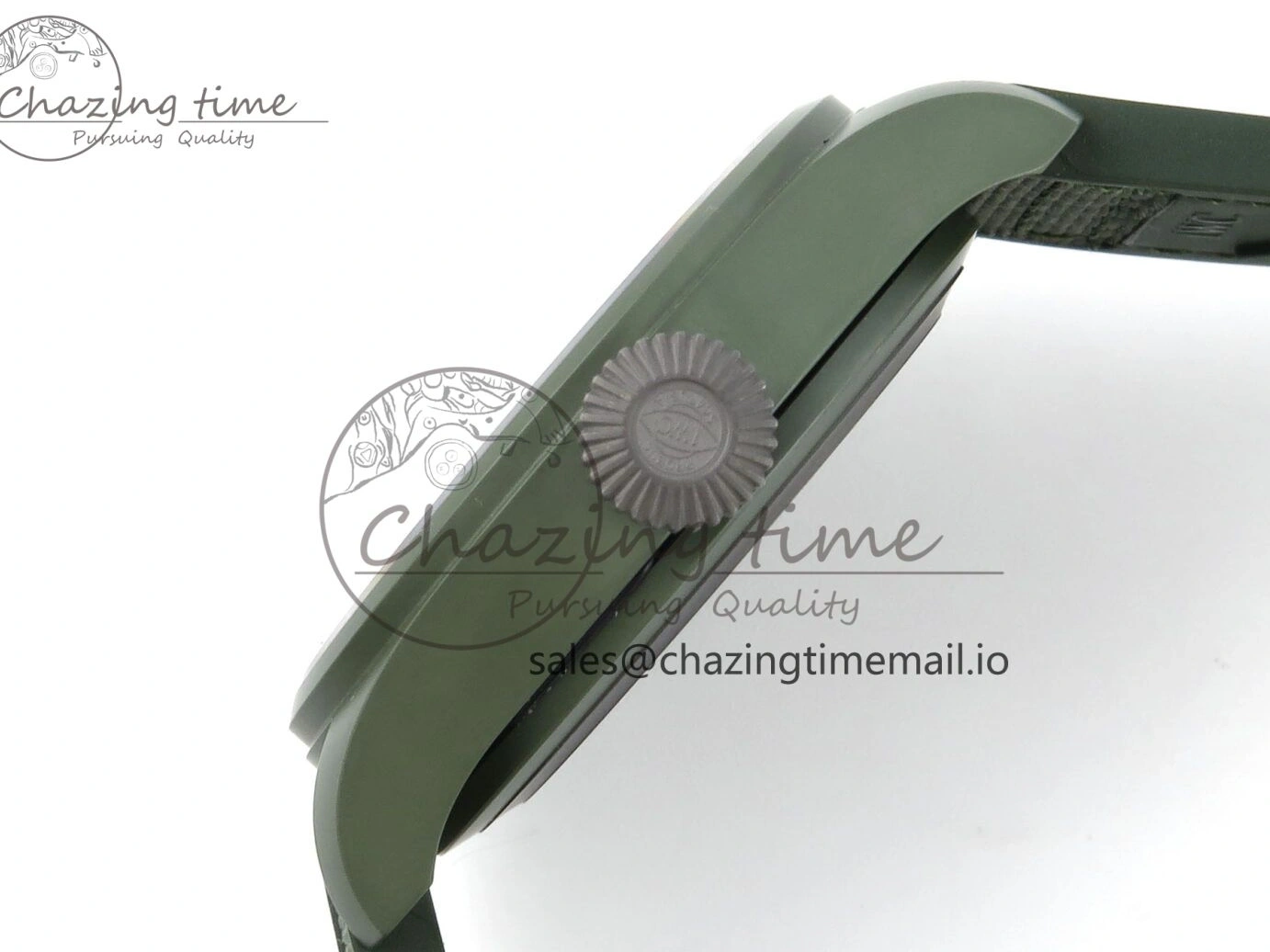 MIROTIME 0302 Big Pilot IW329802 M+F 1:1 Best Edition Green Dial on Green Nylon Strap MY Unique 7002